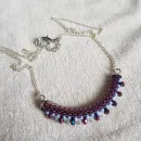 Двухстороннее колье "Радуга" из бисера