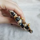 Брошь-орден-подвеска и Серьги "Гематит"