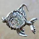 Коллекционная серебряная брошь 1960-е CYVRA