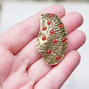 Винтажная брошь "Орешек кешью" от ZENTALL