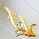 Винтажная, коллекционная брошь TRIFARI