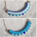 Двухстороннее колье "Радуга" из бисера