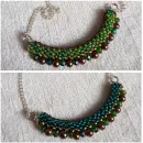 Двухстороннее колье "Радуга" из бисера