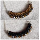 Двухстороннее колье "Радуга" из бисера