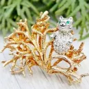 Коллекционная брошь 1950-е CASTLECLIFF