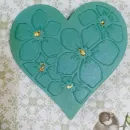 Подставка под свечу и бокал Сердце