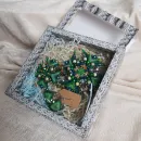 Брошь-орден-подвеска + Брошь и Серьги "Изумруд"