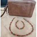 Колье и браслет из натуральных камней