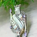 Винтажная серебряная брошь "Карточный король"