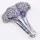 Винтажная серебряная брошь "Брокколи" от J. BREAKELL