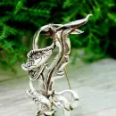 Винтажная  серебряная брошь от CYVRA