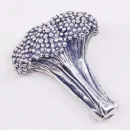 Винтажная серебряная брошь "Брокколи" от J. BREAKELL