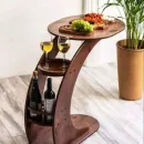 Винный столик, держатель для бутылки и бокалов