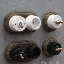 Розетка, выключатель