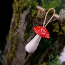 Набор мини-подвесок грибочков