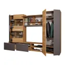 Мебель для гостиной стенка Сафари цвет Графит Софт