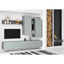 Мебель для гостиной стенка СКАНДИ цвет Грин Глей Софт