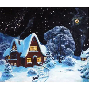 Картина "Приход ночи. Зима".