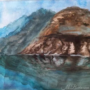 Картина "Дагестан. Чиркейское водохранилище №2"