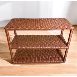 Обувница из искусственного ротанга