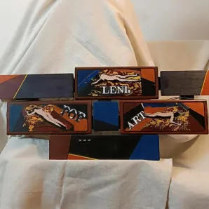 Поп Арт Лень: панно деревянное, картина интерьерная