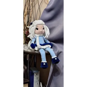 Игрушка  вязанная кукла ручная работа