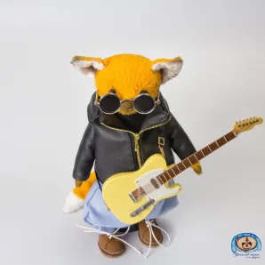Игрушка тедди лис гитарист
