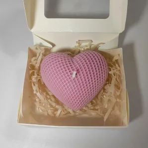 Свеча ручной работы "Сердце" ароматическая