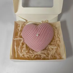 Свеча ручной работы "Сердце" ароматическая