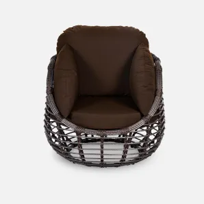 Кресло "LOTUS" Шоколад металлик