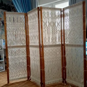 Ширма в технике макраме