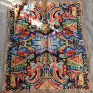 Авторский платочек, дизайн Ирины Кузиной 4