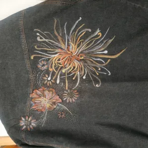 Рубашка джинсовая с авторской росписью