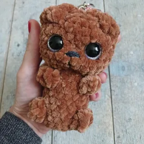 Вязаный брелок "Пёсик"