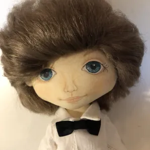 Кукла текстильная интерьерная жених