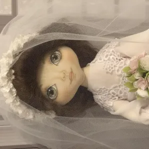 Кукла текстильная невеста