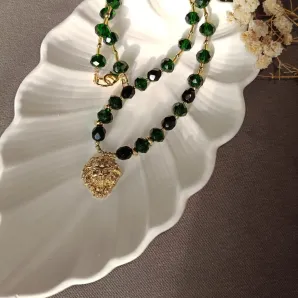 Чокер золотой лев