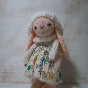 Мягкая игрушка Зайка в технике тедди
