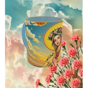 Кружка Богородица с принтом