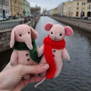 Мягкая игрушка Слонёнок — компаньон для путешествий