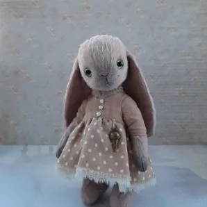 Мягкая игрушка Зайка в технике тедди