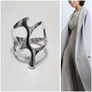 Кольцо из серебра в стиле минимализма