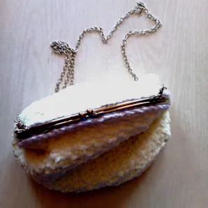 Сумка вязанная ридикюль вечерняя