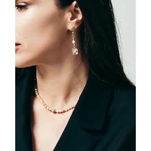 Серьги с натуральным перламутром авторские.