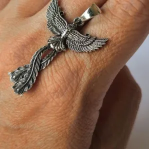 Кулон из серебра "Феникс"