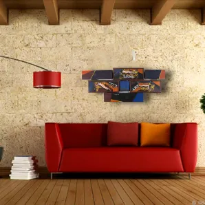 Поп Арт Лень: панно деревянное, картина интерьерная