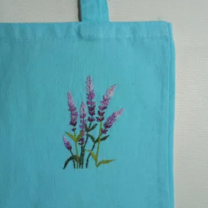 вышивка лаванды