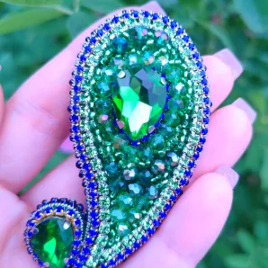 Брошь пейсли