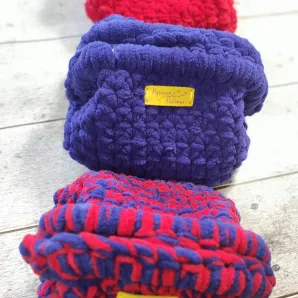 Косметичка вязаная