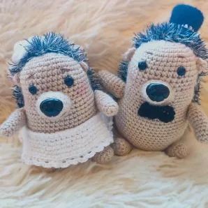 Ёжики жених и невеста